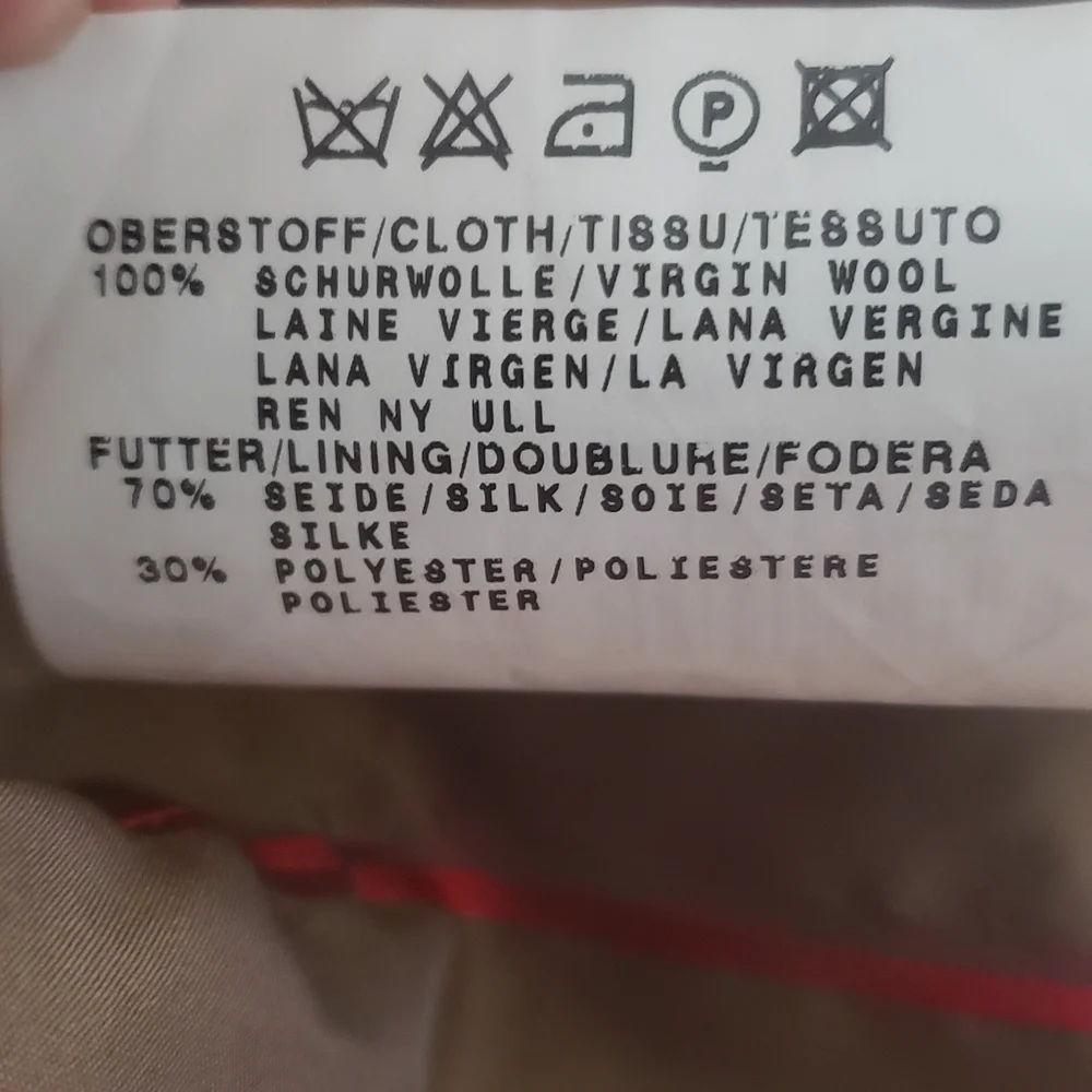 Habsburg 100% Wool Vintage Austrian Blazer Jacket Striped Silk Lining USA 6 Med - Picture 6 of 16